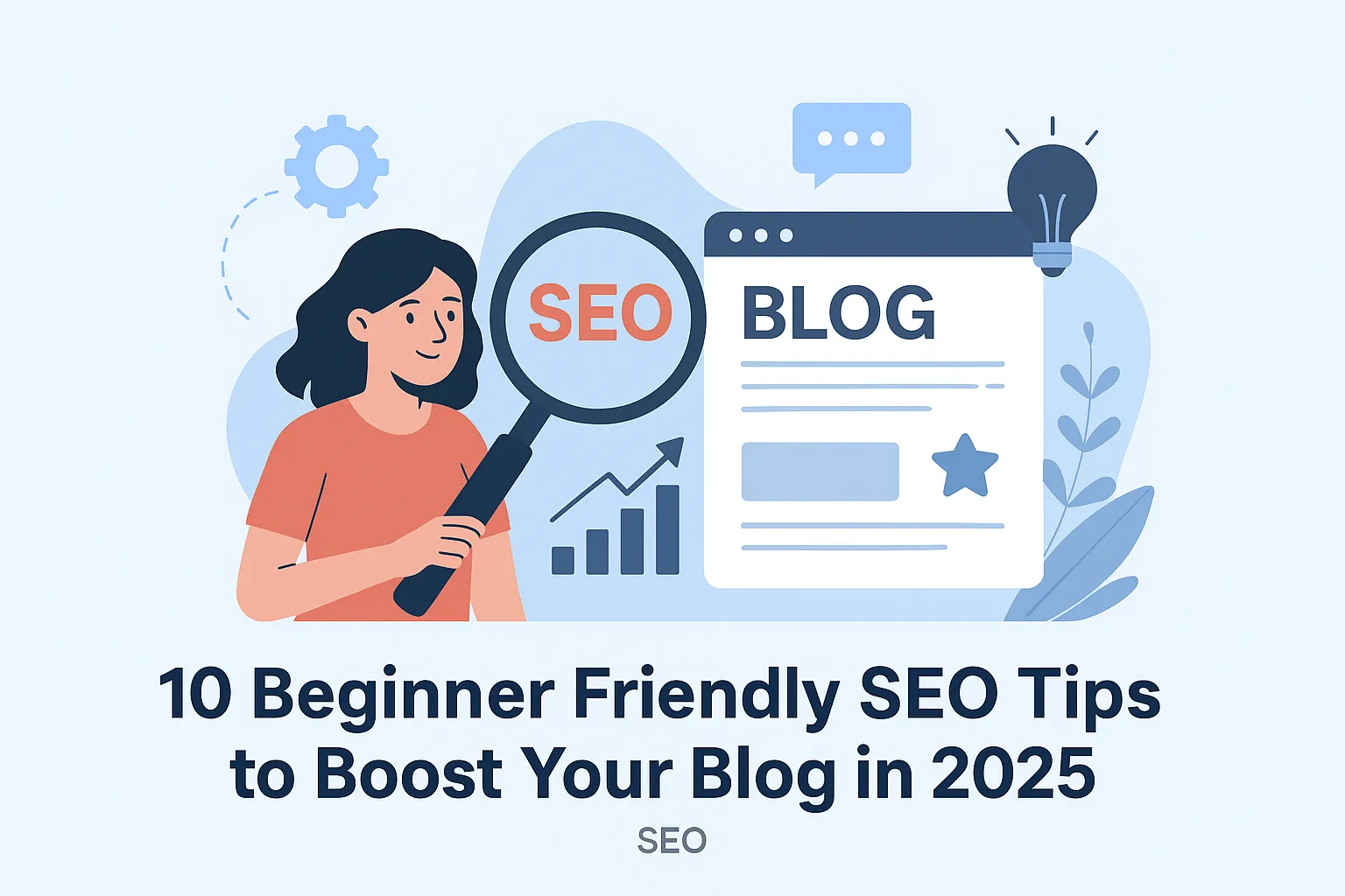 10 beginner friendly SEO tips to boost your blog in 2025 illustration