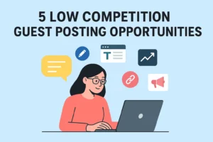 5 Low Competition Guest Posting Opportunities That Drive Results
