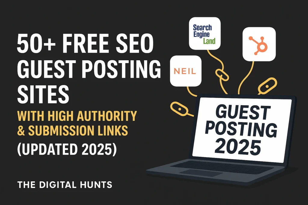50+ Free SEO Guest Posting Sites with High Authority & Submission Links (Updated 2025)