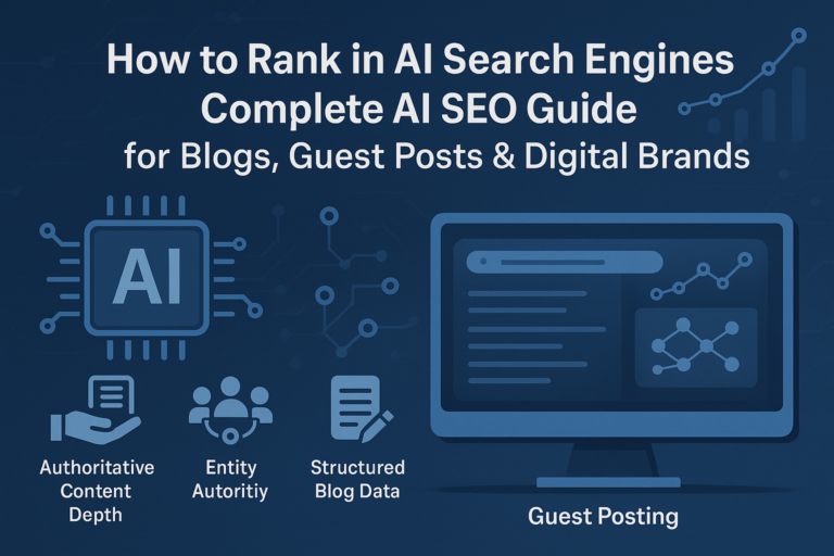 How to Rank in AI Search Engines in 2025: Complete AI SEO Guide for Blogs, Guest Posts & Digital Brands