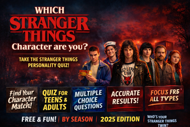 What Stranger Things Character Are You? Discover Your Perfect Match