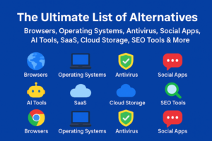 The Ultimate List of Alternatives: Browsers, Operating Systems, Antivirus, Social Apps, AI Tools, SaaS, Cloud Storage, SEO Tools & More