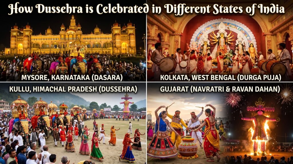 Dussehra Celebrations Across India with Diverse Regional Traditions